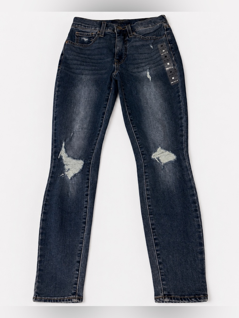 Lucky Brand Bridgette High Rise Skinny Jeans 00 24 Distressed Stretch
